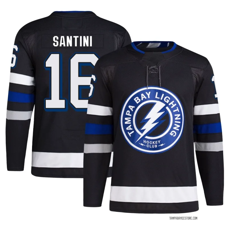 Black Men's Steven Santini Tampa Bay Lightning Authentic Alternate Primegreen Jersey