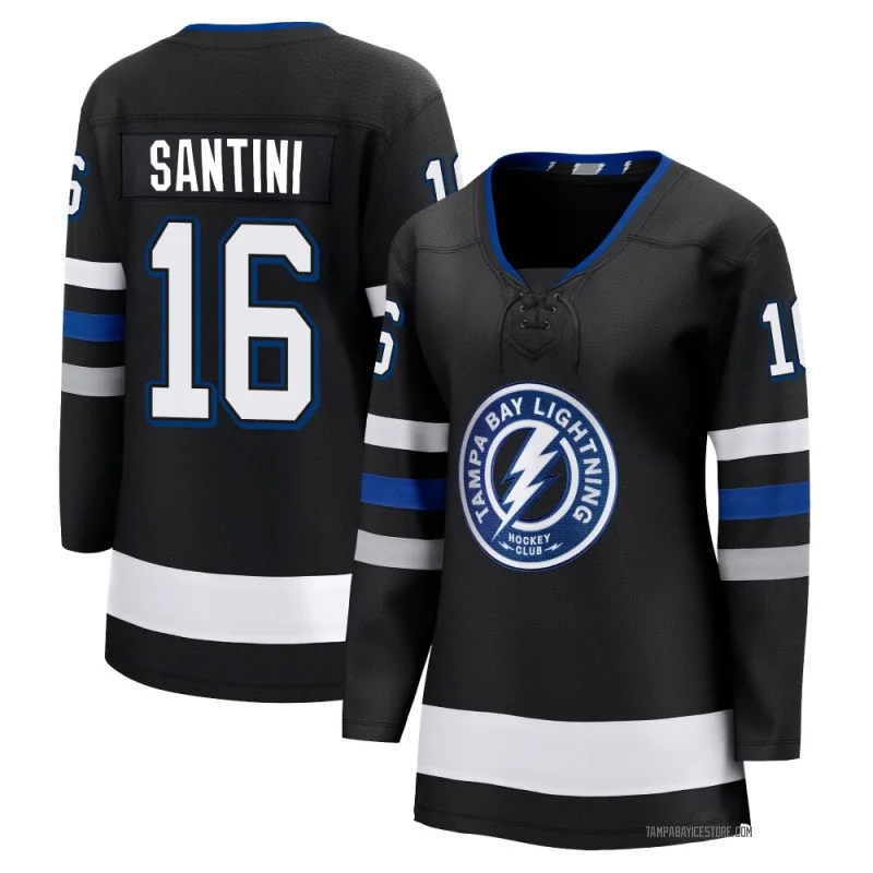 Black Women's Steven Santini Tampa Bay Lightning Breakaway Alternate Premier Jersey