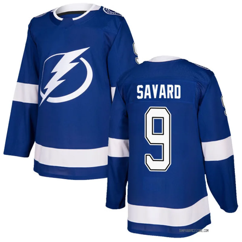 Blue Youth Denis Savard Tampa Bay Lightning Authentic Home Jersey