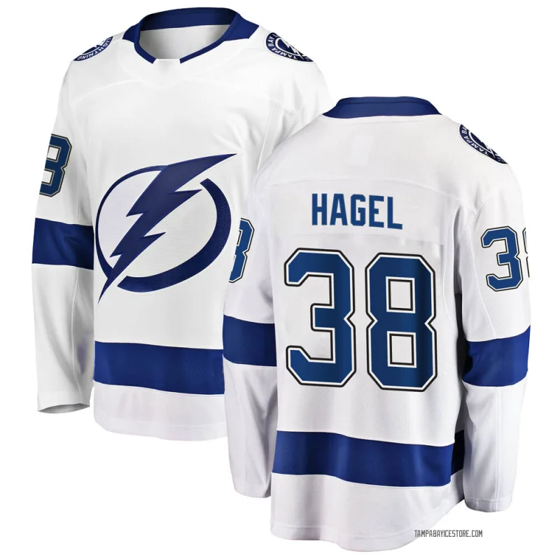 White Men s Brandon Hagel Tampa Bay Lightning Breakaway Away